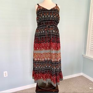 Lane Bryant Boho Print Maxi Sundress  sz 24 NWOT